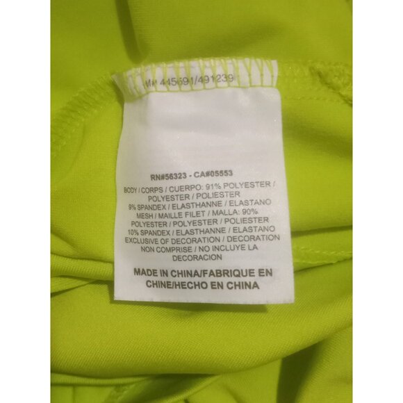 NIKE GOLF Tour Performance Dri Fit Neon Green Polo Shirt Mens Large L - Picture 8 of 11